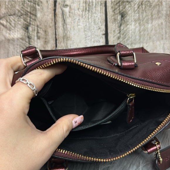 Coach Red Metallic Crossbody/hand Bag - Picture 6 of 10